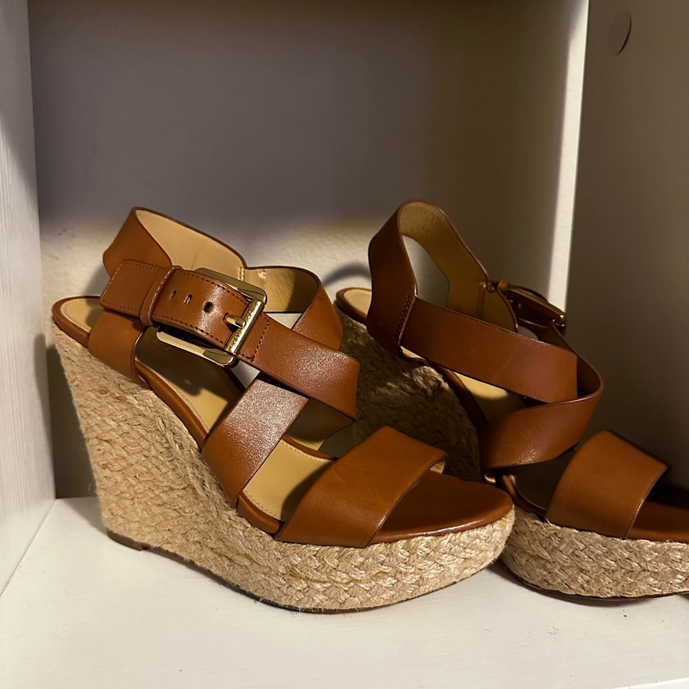 Brown Wedge Sandals